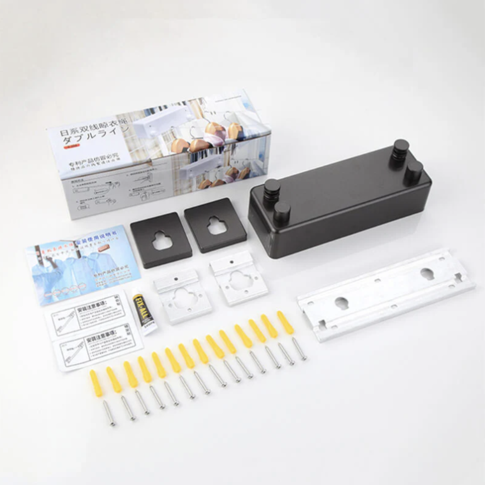 Ausziehbare Wäscheleine