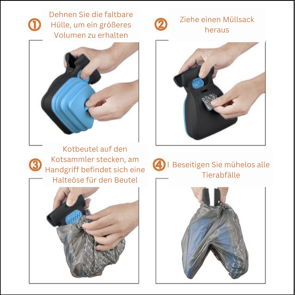Zusammenklappbarer Kotschaufel